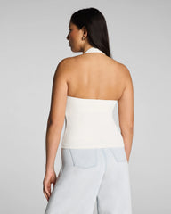 SPANX® Ribbed Knit Halter Tank | Ivory